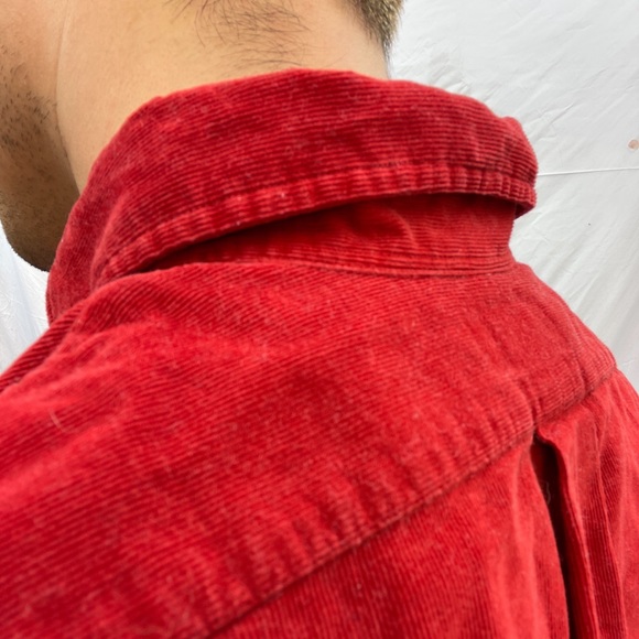 Ralph Lauren corduroy classic fit red button down - Picture 1 of 6